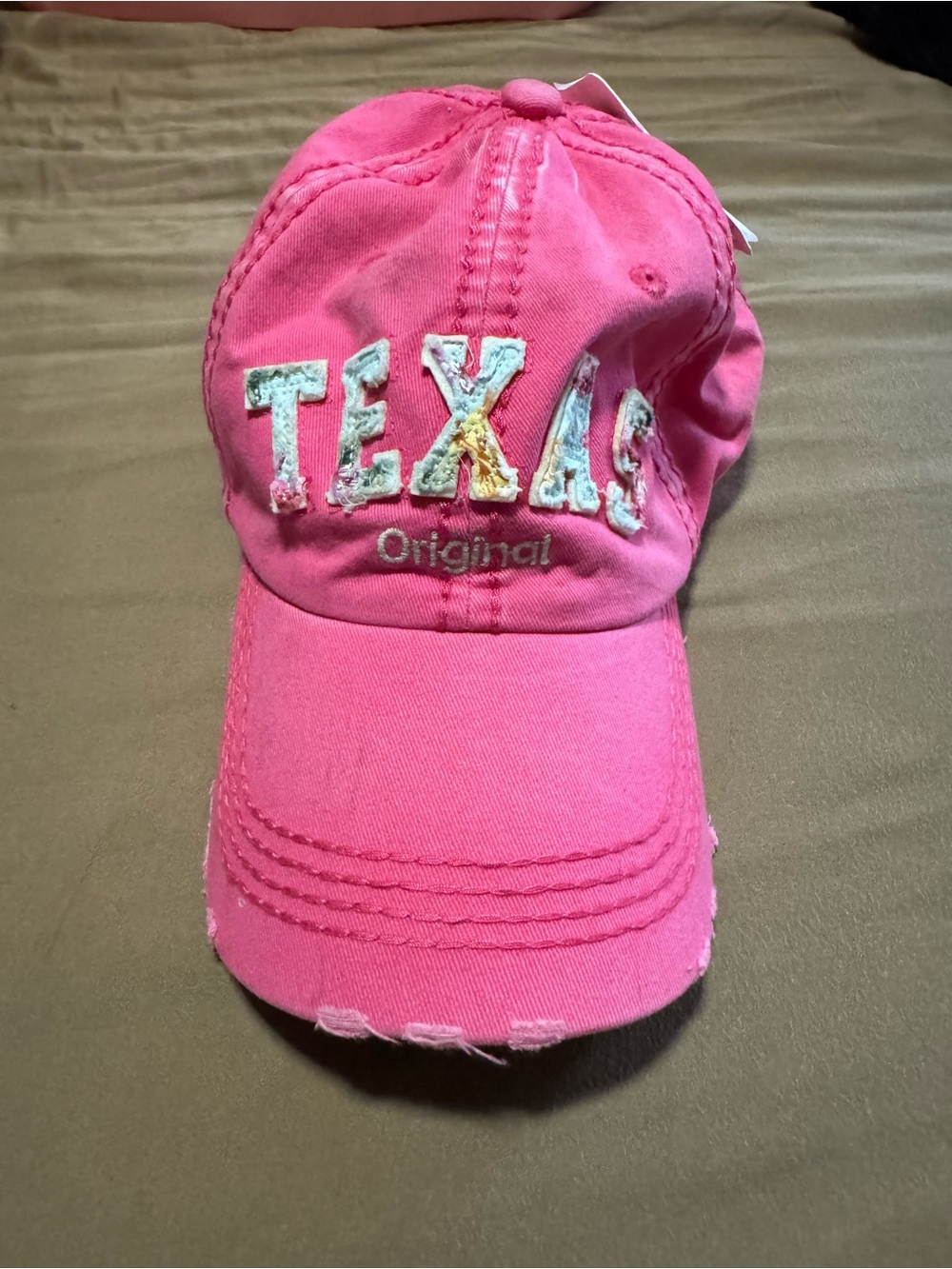 Pink Texas Baseball Cap - Original